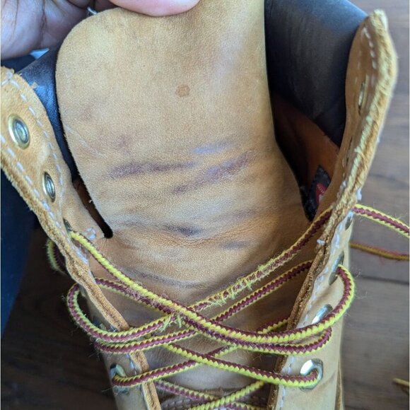 Timberland Men 8 M 6” Classic Work Boots Nubuck Leather Beige Primaloft 400gm - Picture 8 of 13